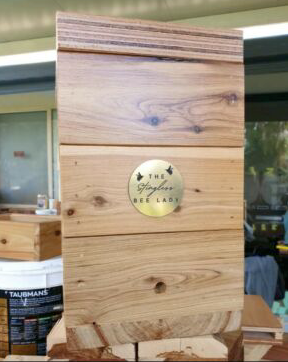 Hand made native bee boxes